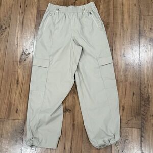 Athleta Cascade Poplin Cargo Pant Oak Tan Size S Small Khaki Lightweight NEW